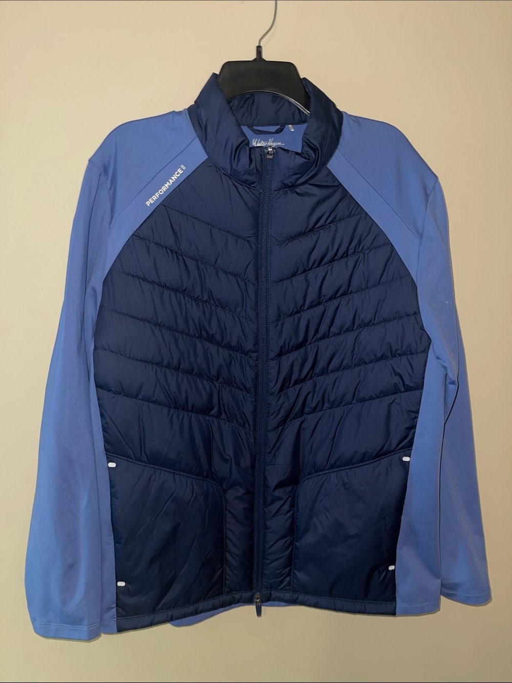 Walter Hagen Navy and Periwinkle Performance Jacket